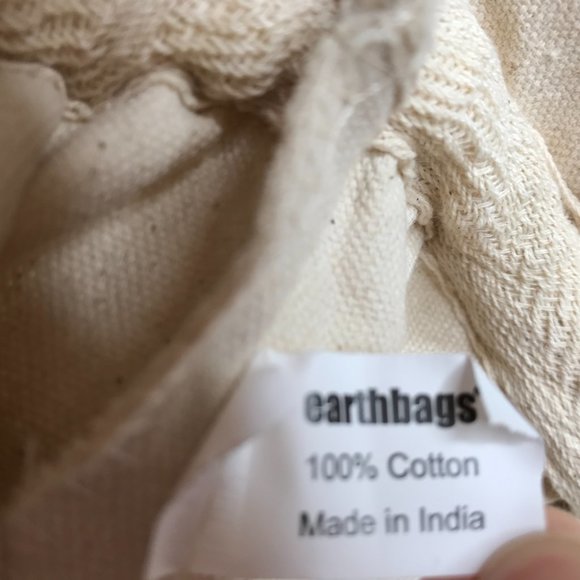 New JUMBO Canvas Tote Christmas Santa's Toy Bag "Believe" Gold Letters Cotton - Picture 4 of 9